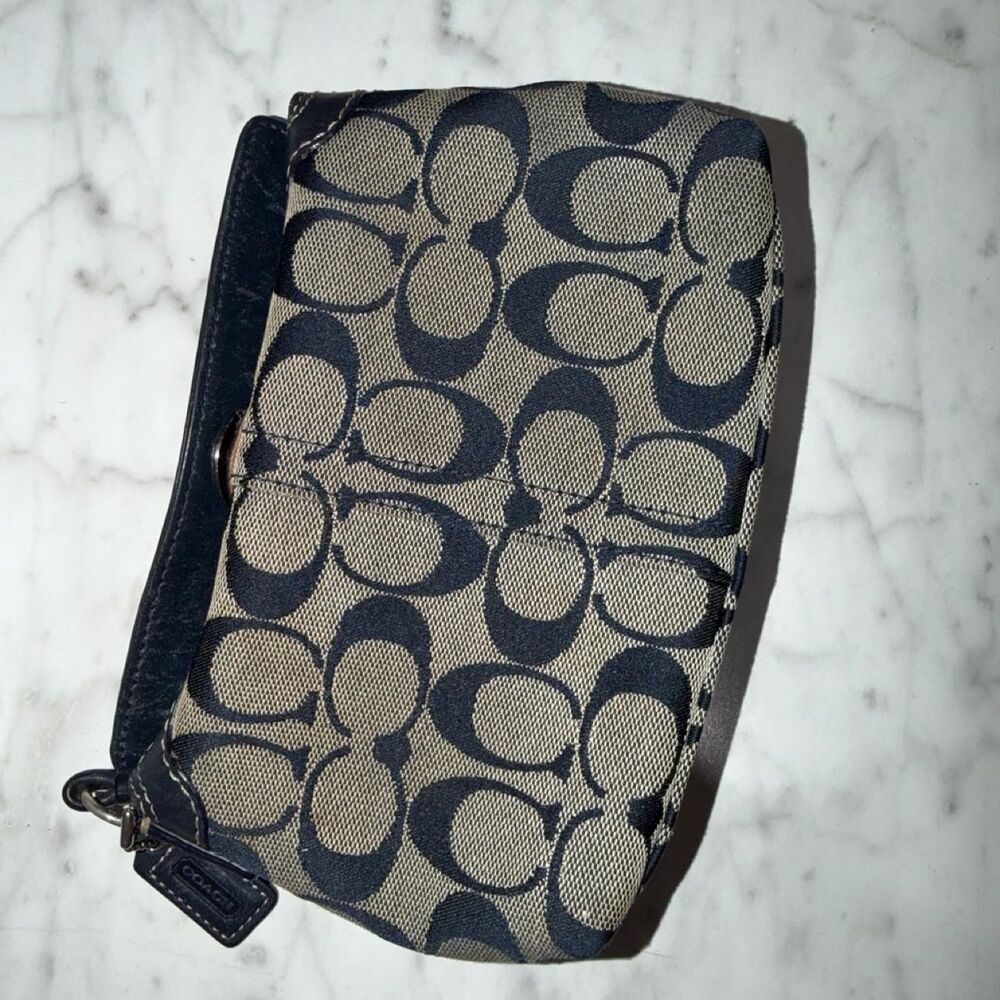 Vintage Y2K Coach Signature Jacquard Turnlock Mini Ba… - Gem